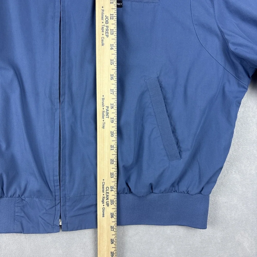 Members Only Cafe Racer Jacket Men’s XXL Blue Bomber Chin Strap Iconic Classic